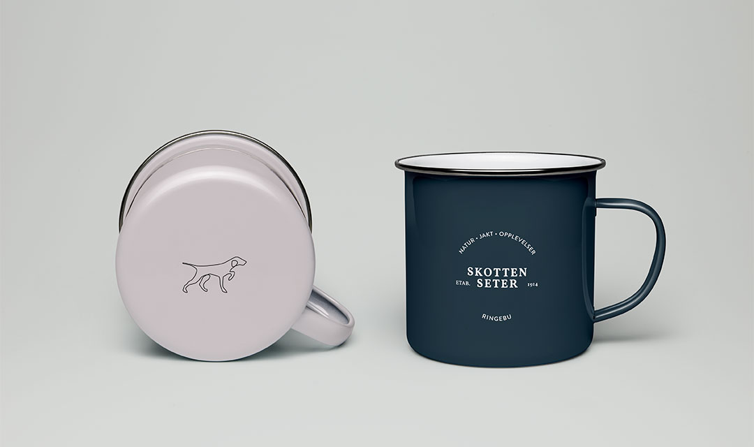 ohHello Design Project | Skotten Seter Identity - design cup